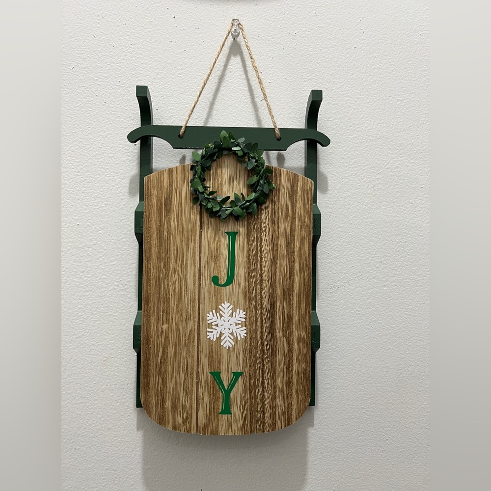 Christmas Decor, Christmas Wall Sign, Joy